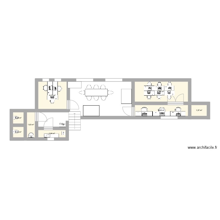 Serena Droite haut. Plan de 8 pièces et 26 m2