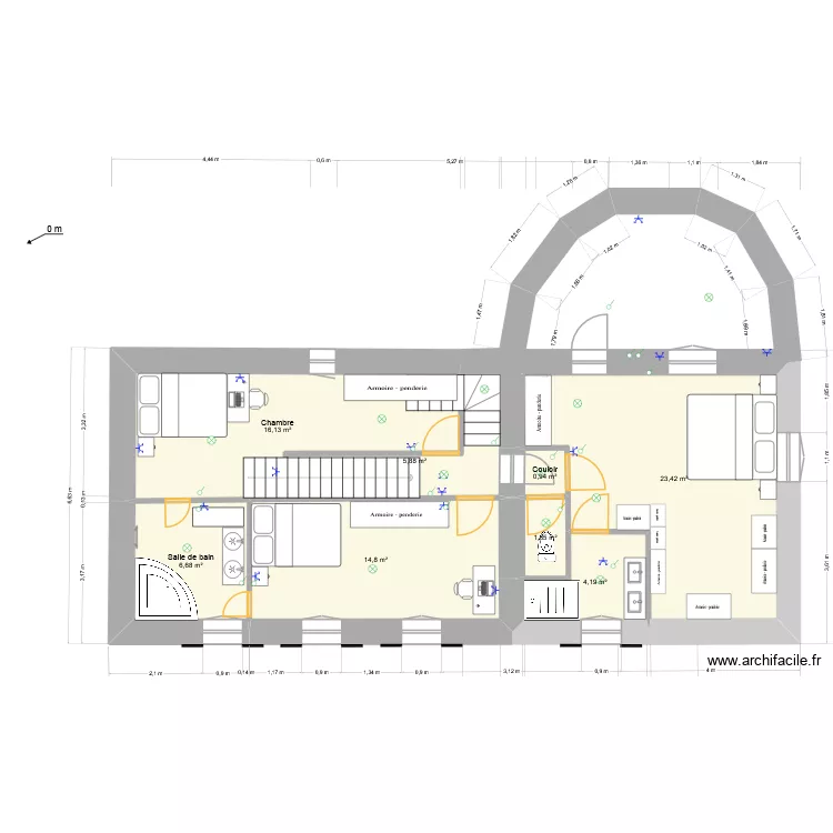 molompize etagev. Plan de 10 Pièces et 122 m²