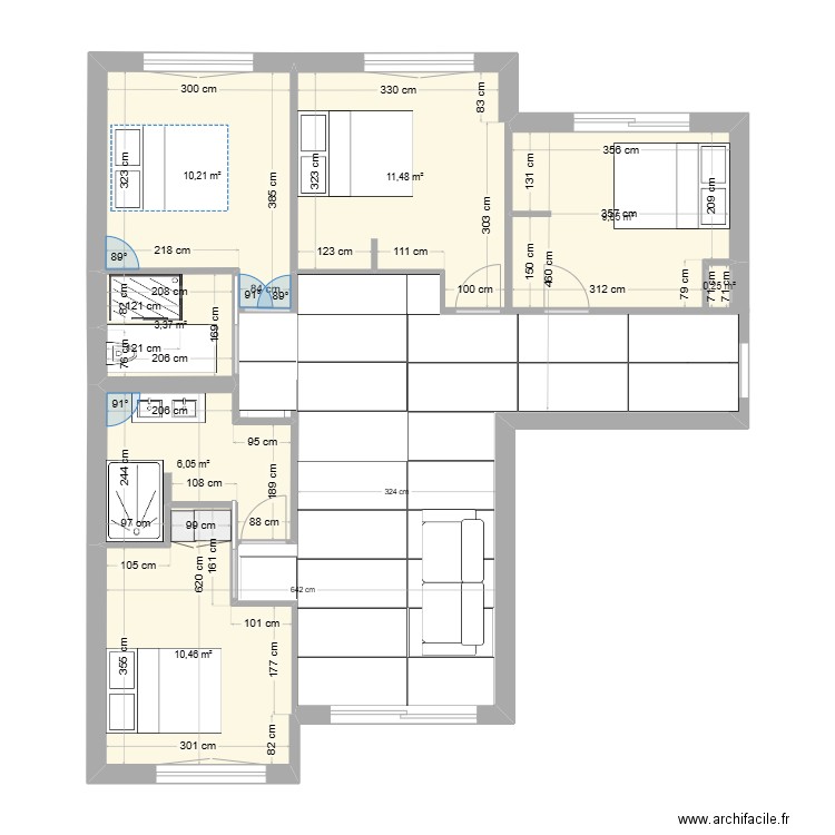 calpinage1. Plan de 0 pièce et 0 m2