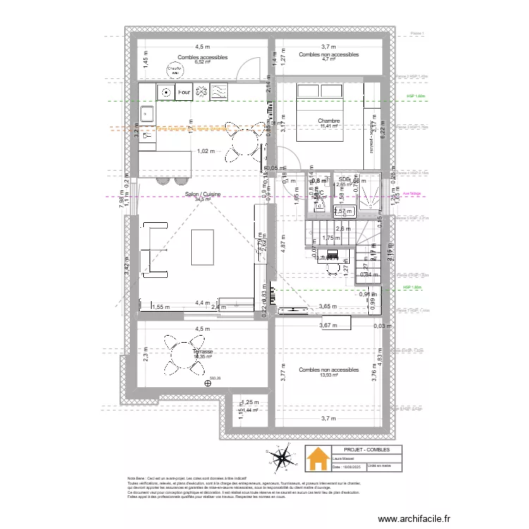 Viuz- Combles - Projet v2. Plan de 