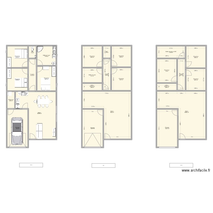 Maison. Plan de 26 pièces et 286 m2