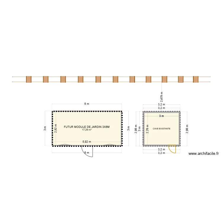 jardin2. Plan de 2 et 26 m² jardin2. Plan de 2 et 26 m²