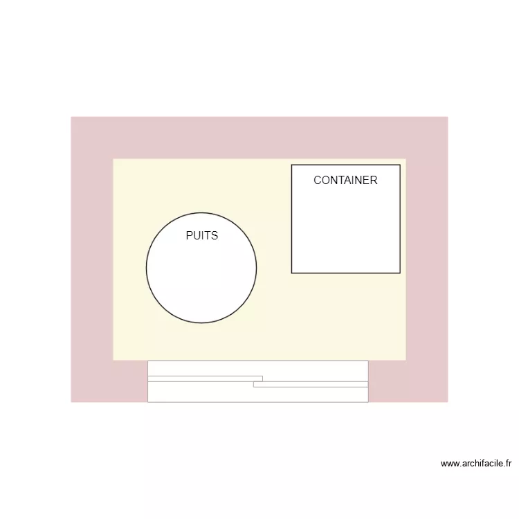 ABRI PUITS. Plan de 