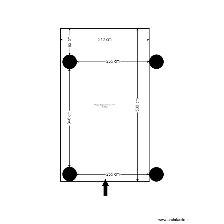 ED. LES MASSANELLES, BLOC C, PL -1, PK 4. LA CORTINADA, ORDINO. Plan de 