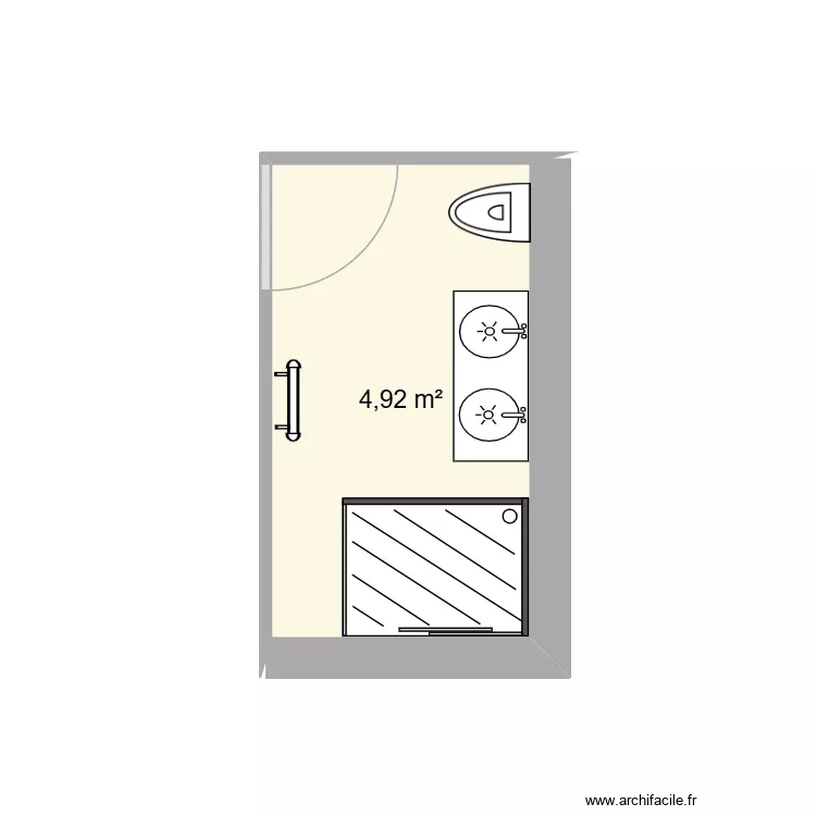 sdb 1. Plan de 1 Pièce et 5 m² sdb 1. Plan de 1 Pièce et 5 m²