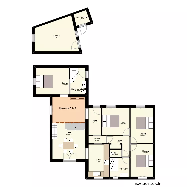BLANC  arnaud plans habitable. Plan de 15  et 125 m²