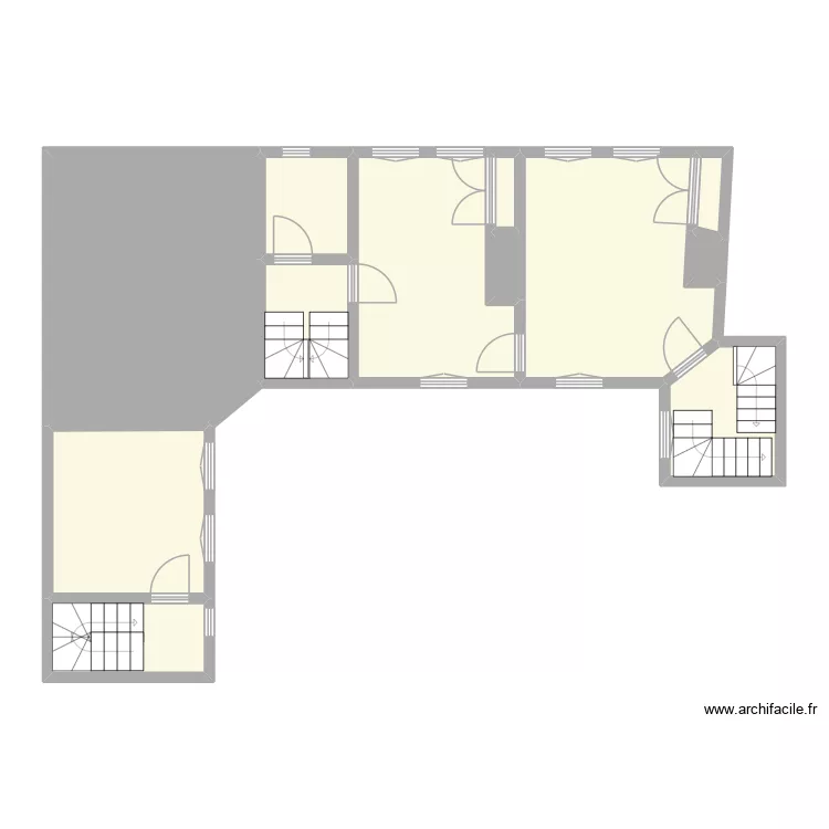 RAUX - LOUVIERS. Plan de 26 pièces et 207 m²