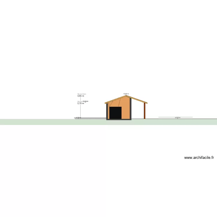 Abri. Plan de 2 Pièces et 131 m² Abri. Plan de 2 Pièces et 131 m²