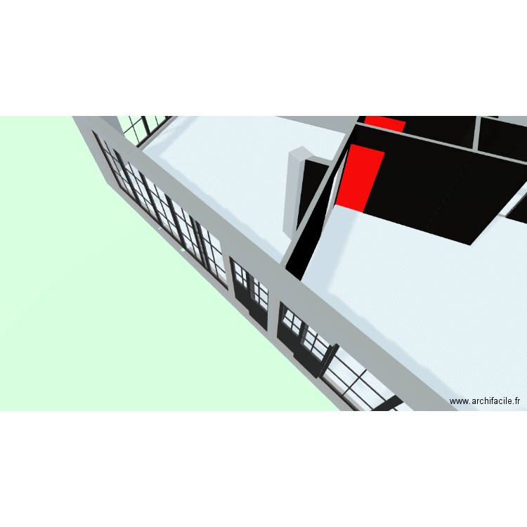 Local V16. Plan de 4 pièces et 86 m2