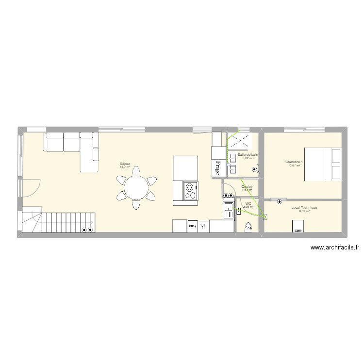 Villa 3 RDC equipotentielle 2. Plan de 0 pièce et 0 m2