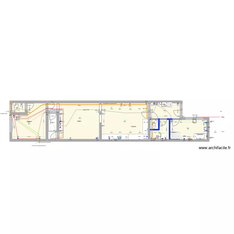 Mel_3_2_bureau. Plan de 17  et 230 m²