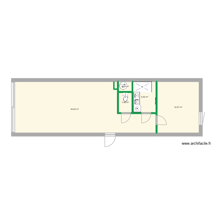 Petit Nice. Plan de 0 pièce et 0 m2