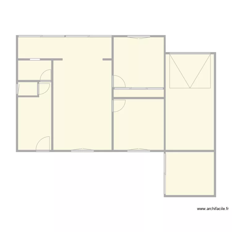 GUINOT. Plan de 9  et 78 m²
