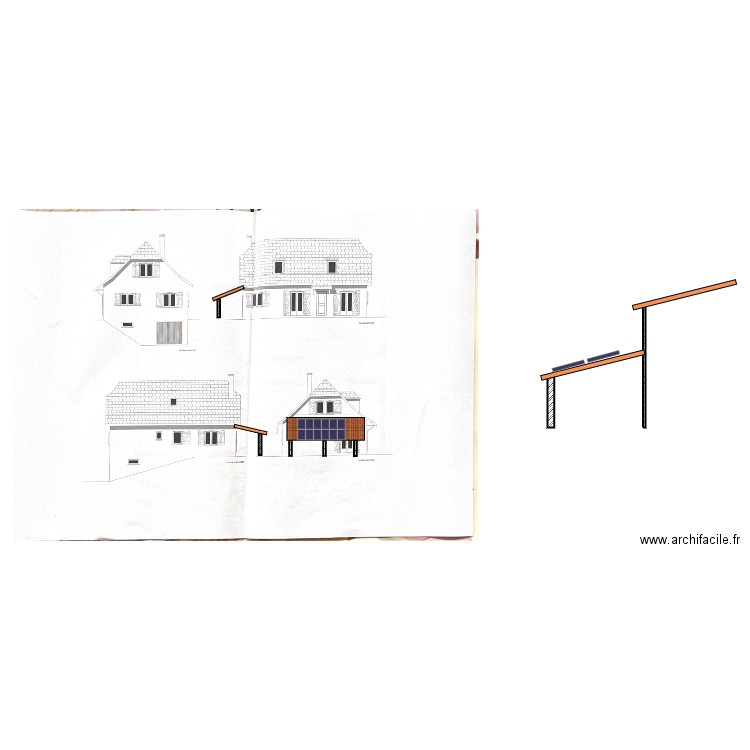 Plan des façade. Plan de 0 pièce et 0 m2