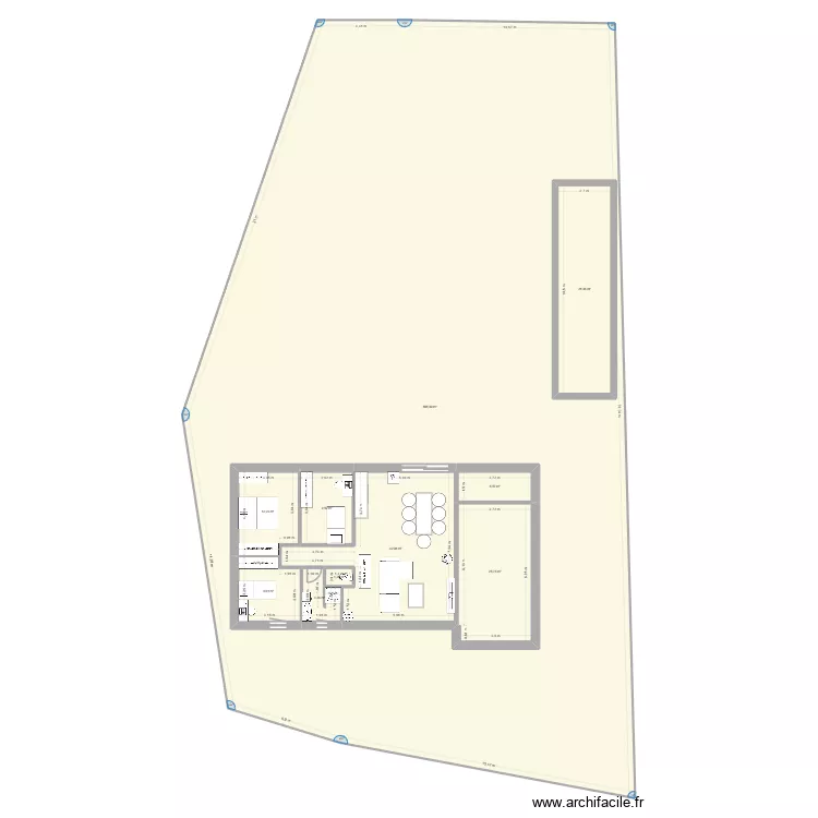 ath&eacute;e. Plan de 10  et 876 m²