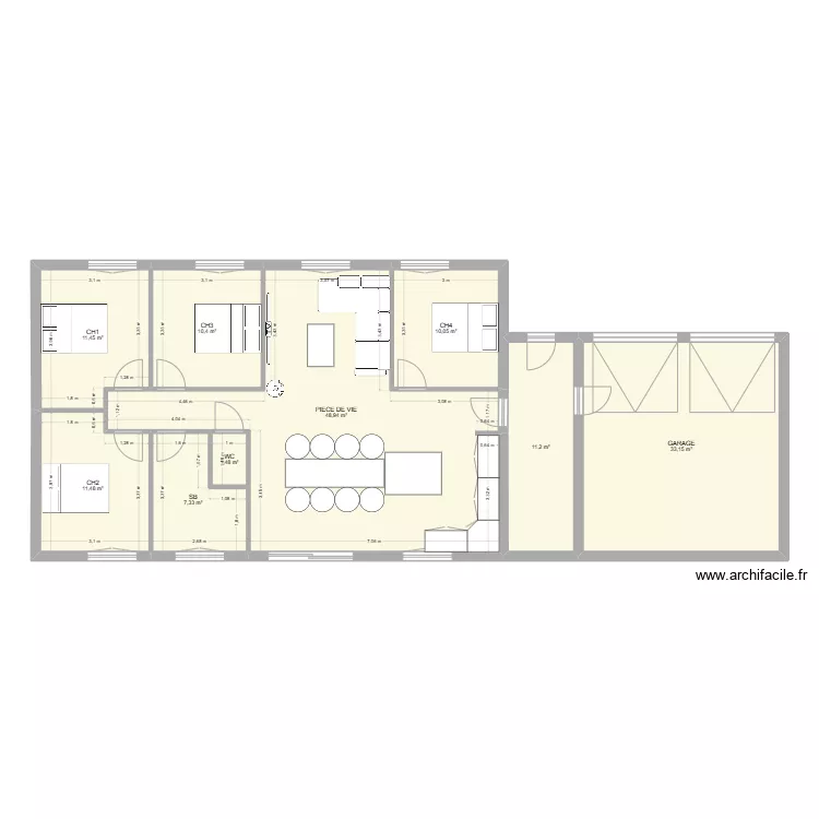 R&eacute;m&eacute;r&eacute;ville. Plan de 