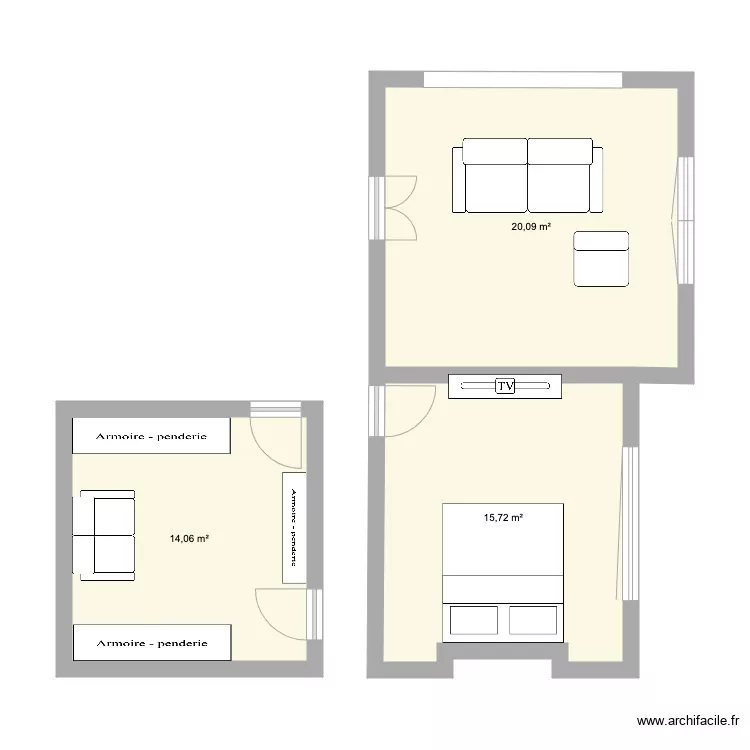 appart paris. Plan de 