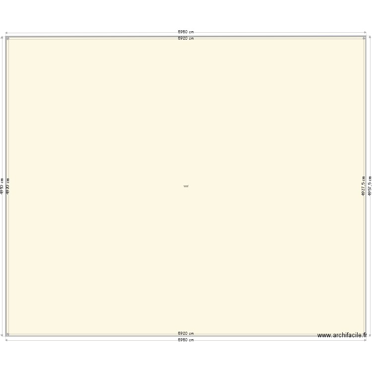 PLAN DE DISTRIBUTION F21. Plan de 1 pièce et -1380 m2