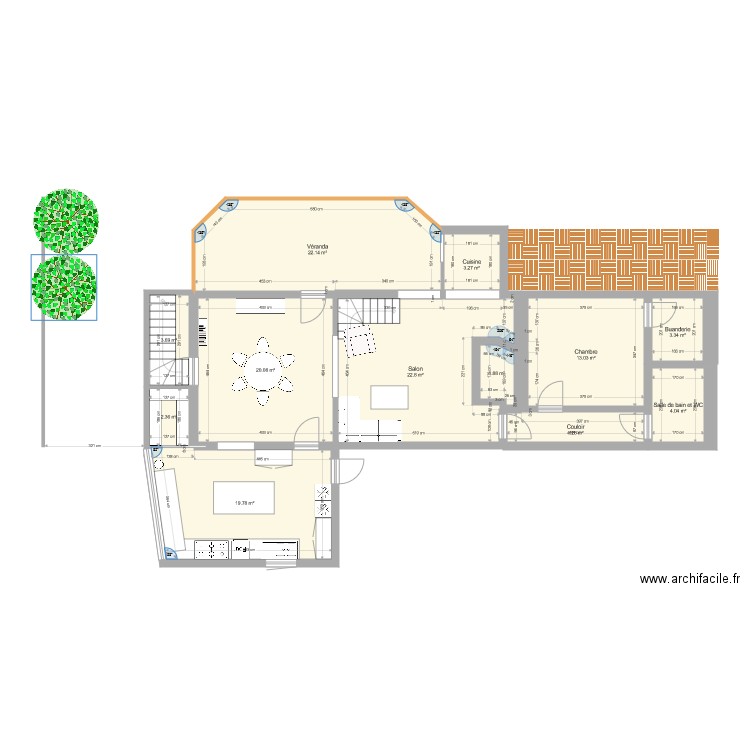 Maison Triqueville. Plan de 0 pièce et 0 m2