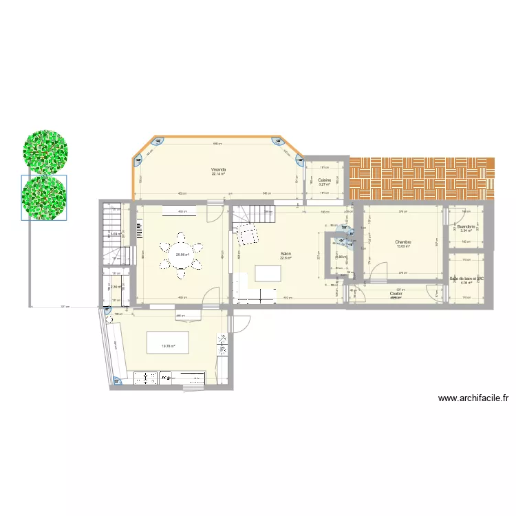 Maison Triqueville. Plan de Maison Triqueville. Plan de