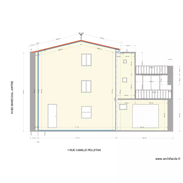 FACADE apresTRAVAUX. Plan de 