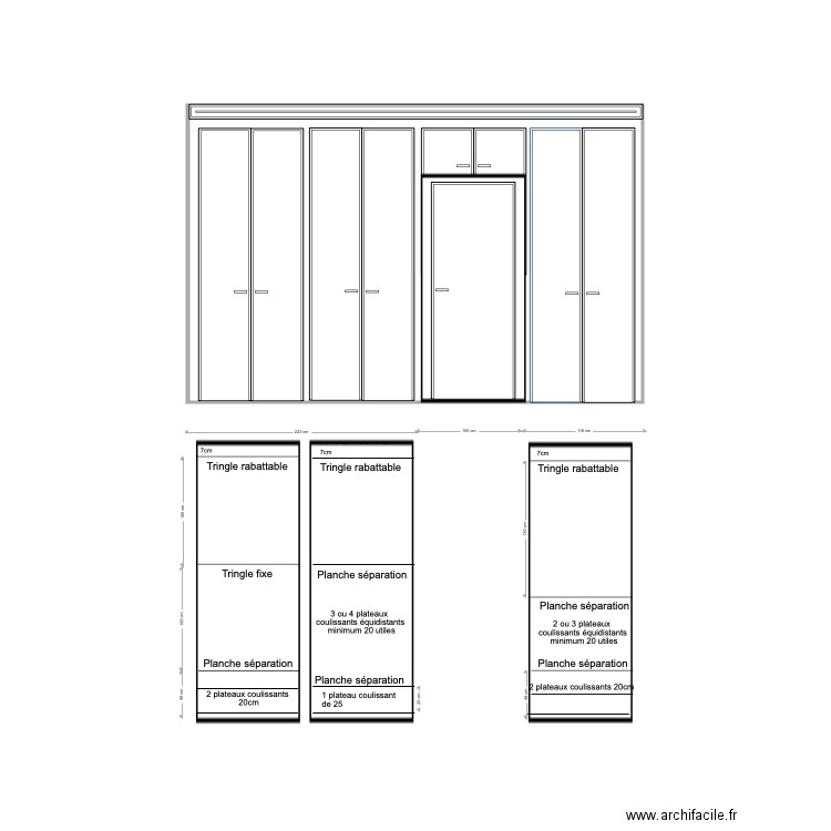 dressing. Plan de 0 pièce et 0 m2