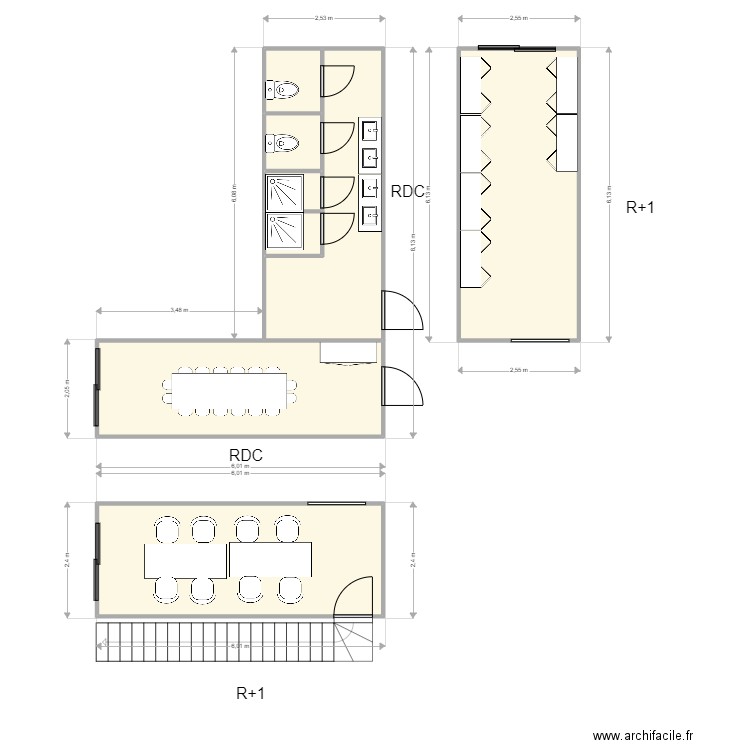 SCC LE BROOKLYN. Plan de 8 pièces et 54 m2