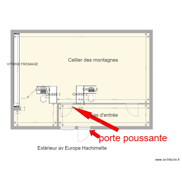 CELLIER MODIF avant. Plan de 0 pièce et 0 m2