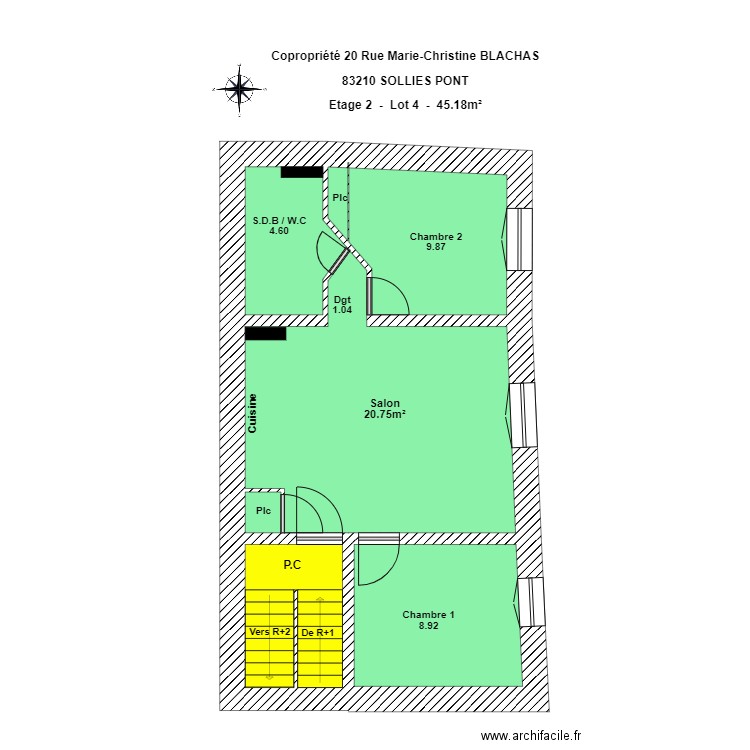 SCI PRIMA 2ème Etage. Plan de 0 pièce et 0 m2