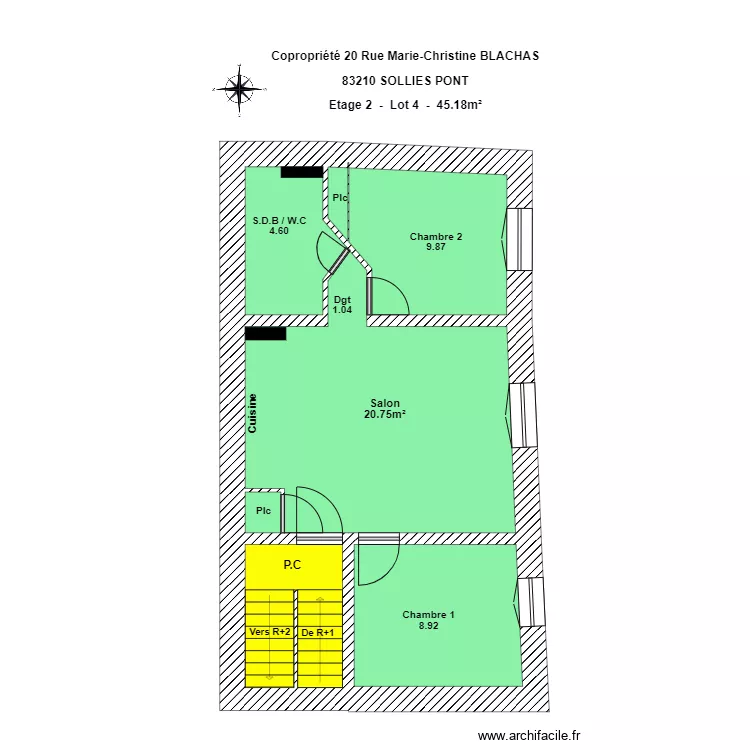 SCI PRIMA 2ème Etage. Plan de SCI PRIMA 2ème Etage. Plan de