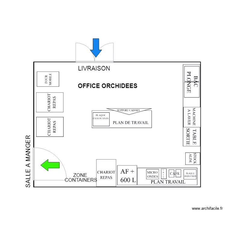 OFFICE ORCHIDEES. Plan de 
