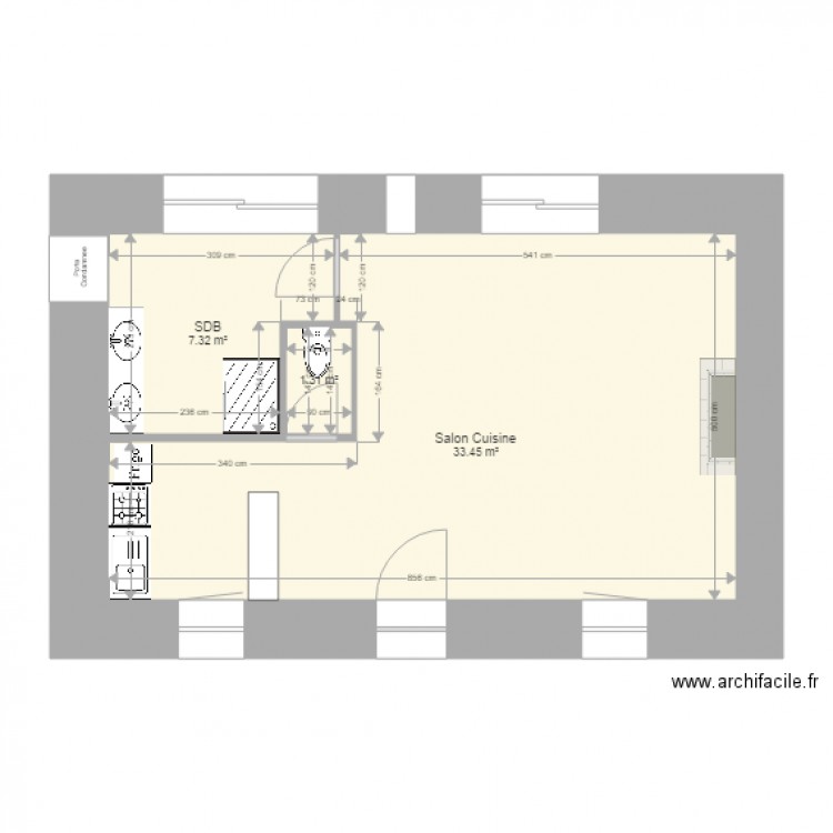 Guimaec Droite RDC. Plan de 0 pièce et 0 m2