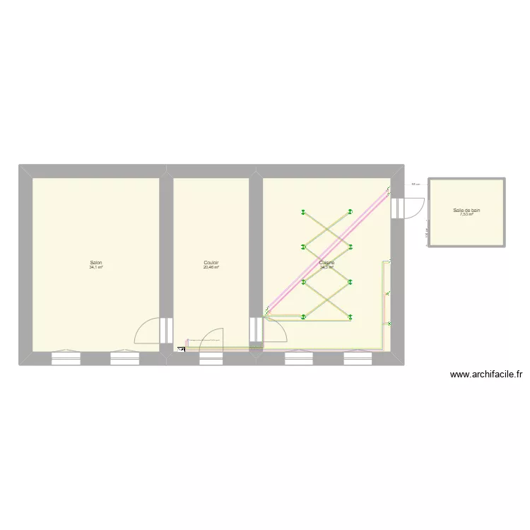 Nicolas Jeanne Niv.0 &eacute;clairage cuisine. Plan de 