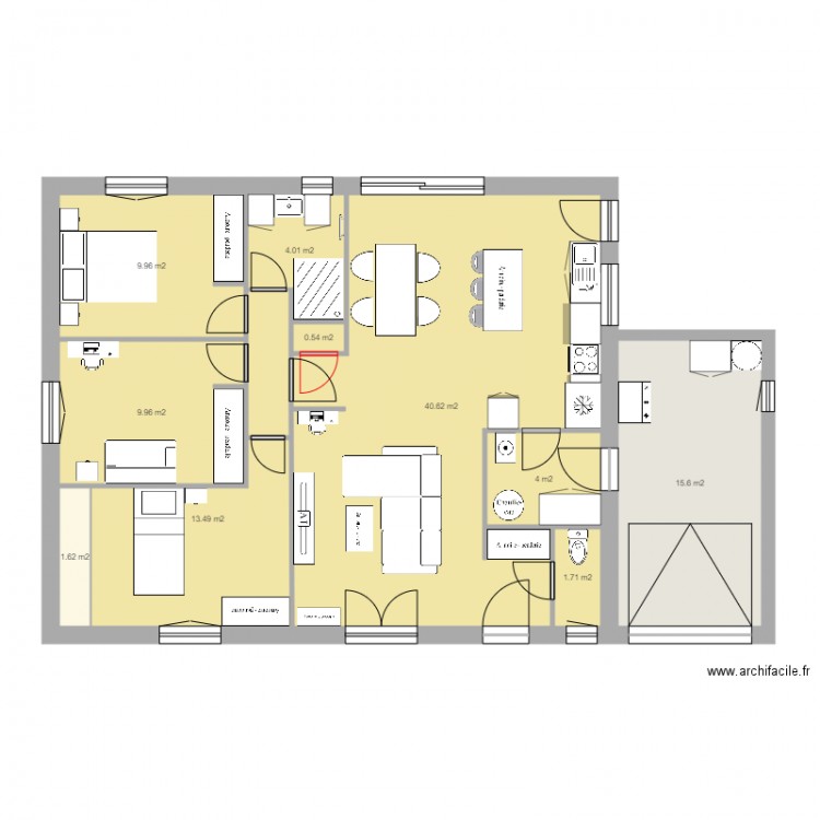 maison n1. Plan de 0 pièce et 0 m2