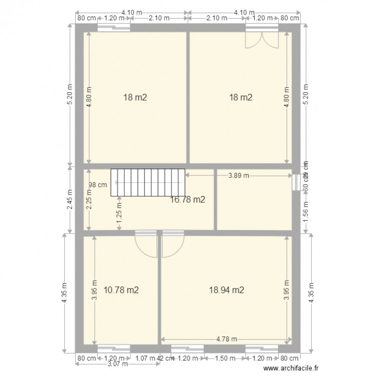 Etage PROJET interieur. Plan de 0 pièce et 0 m2