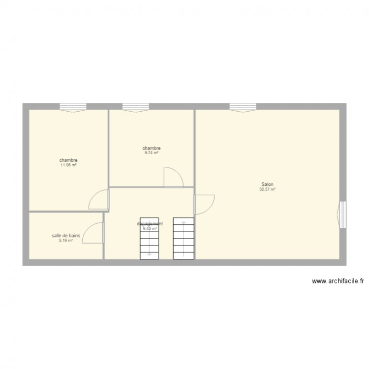 plan etage fessy. Plan de 0 pièce et 0 m2