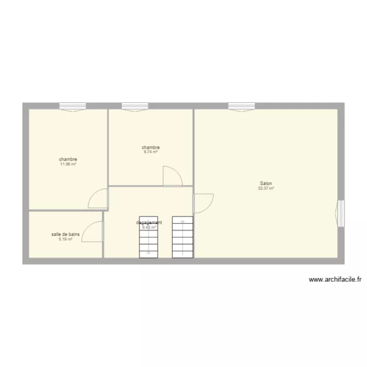 plan etage fessy. Plan de 