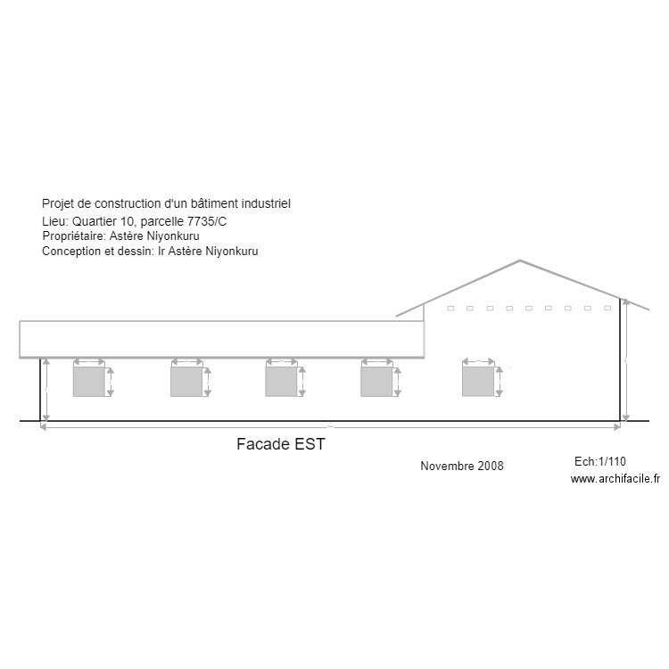 facade EST norme2. Plan de 0 pièce et 0 m2