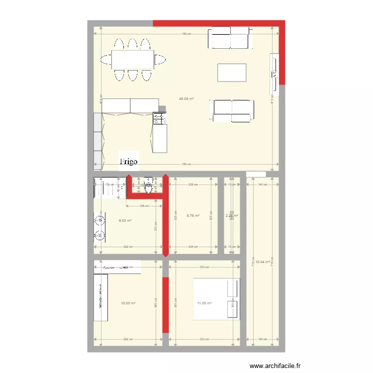 Plan Maison existant possibilité 2. Plan de Plan Maison existant possibilité 2. Plan de