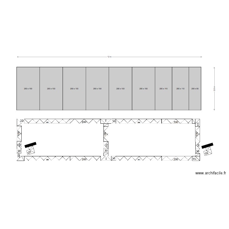 Warwick 1 avril 2019 avec Truss. Plan de 0 pièce et 0 m2