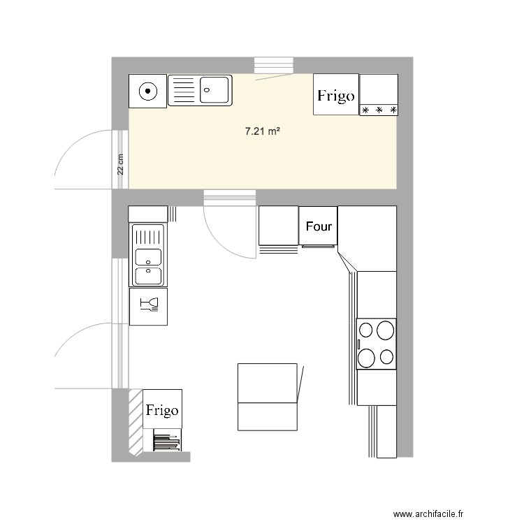 Cuisine Montast. Plan de 0 pièce et 0 m2