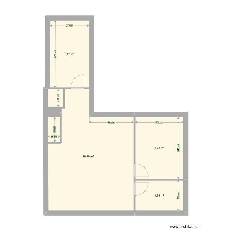 RDC SAINT ETIENNE. Plan de 0 pièce et 0 m2