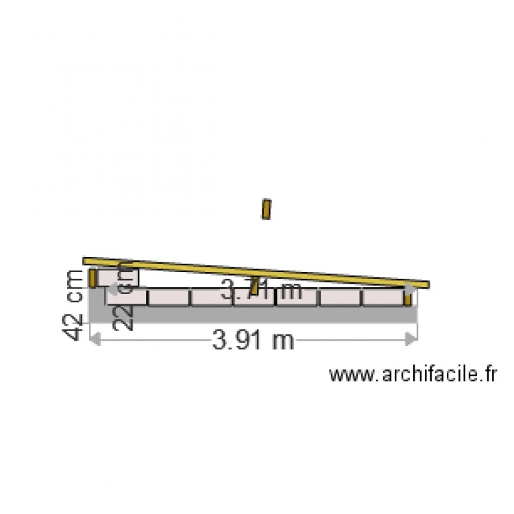 projet pose charpente. Plan de 0 pièce et 0 m2