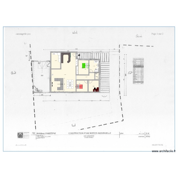 maison Jean et Claudine. Plan de 0 pièce et 0 m2