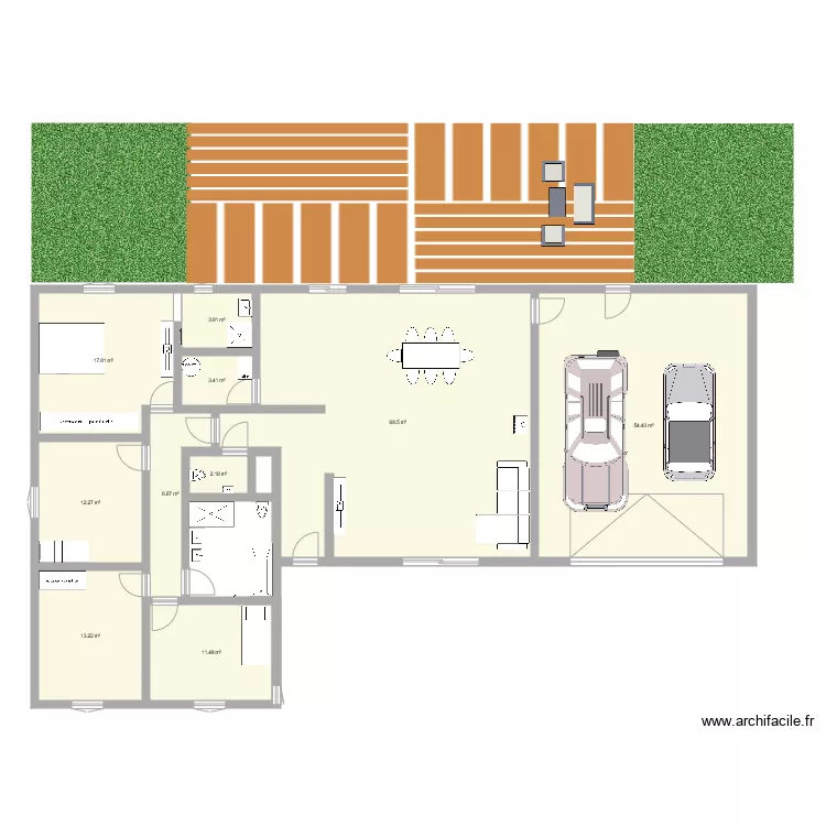 maison soissons. Plan de 