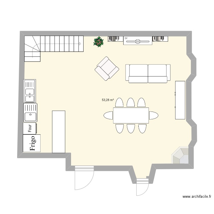 Maison Ardèche red de chaussée . Plan de 0 pièce et 0 m2