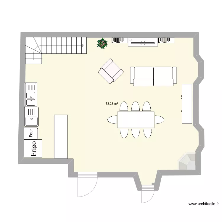 Maison Ardèche red de chaussée . Plan de Maison Ardèche red de chaussée . Plan de