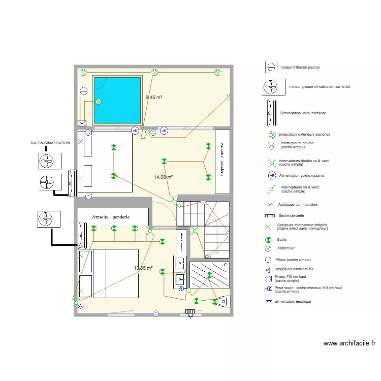 1er étage . Plan de 1er étage . Plan de