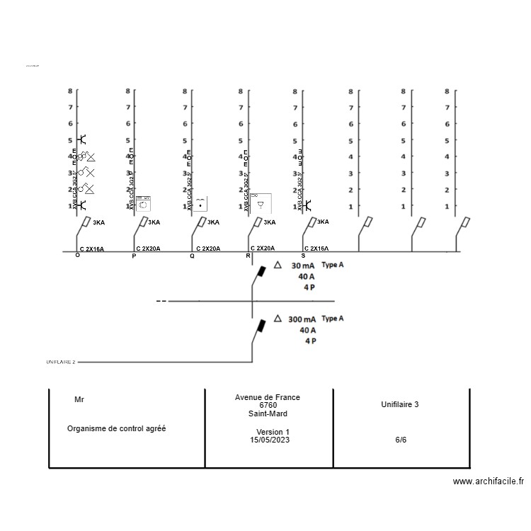 unifilaire 3. Plan de 0 pièce et 0 m2