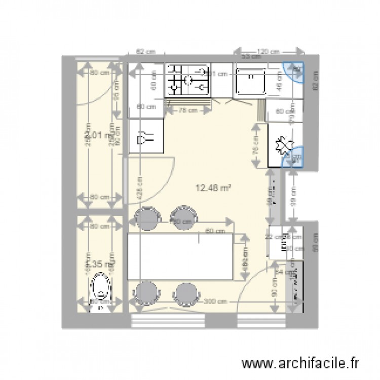 CUISINE 1. Plan de 0 pièce et 0 m2